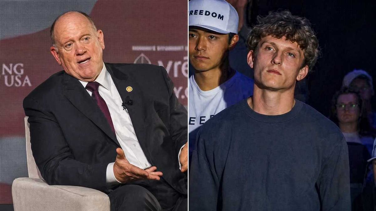 'The man was disarmed': Tom Homan confronted on Alex Pretti killing at TPUSA event