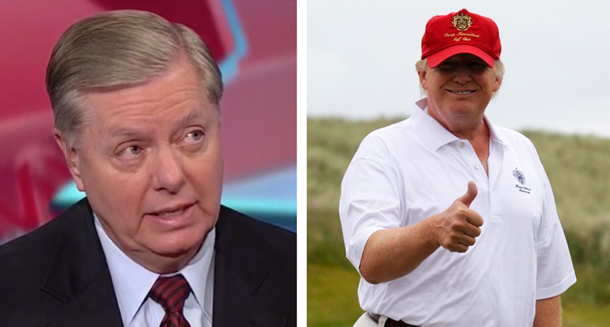 'There could be peril': Lindsey Graham urged Trump to cancel Jan. 6 presser during golf outing