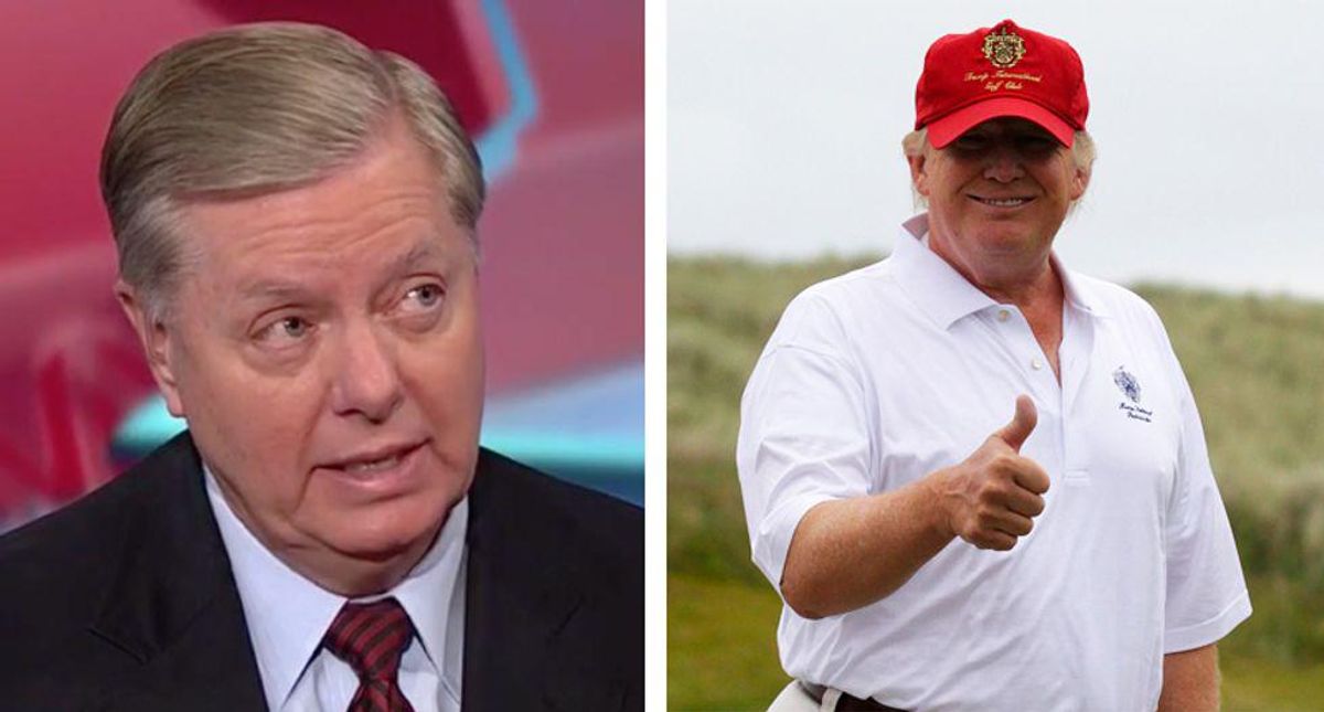 Lindsey Graham ridiculed for latest attempt to 'bromance' Trump in quest to escape 'irrelevance'