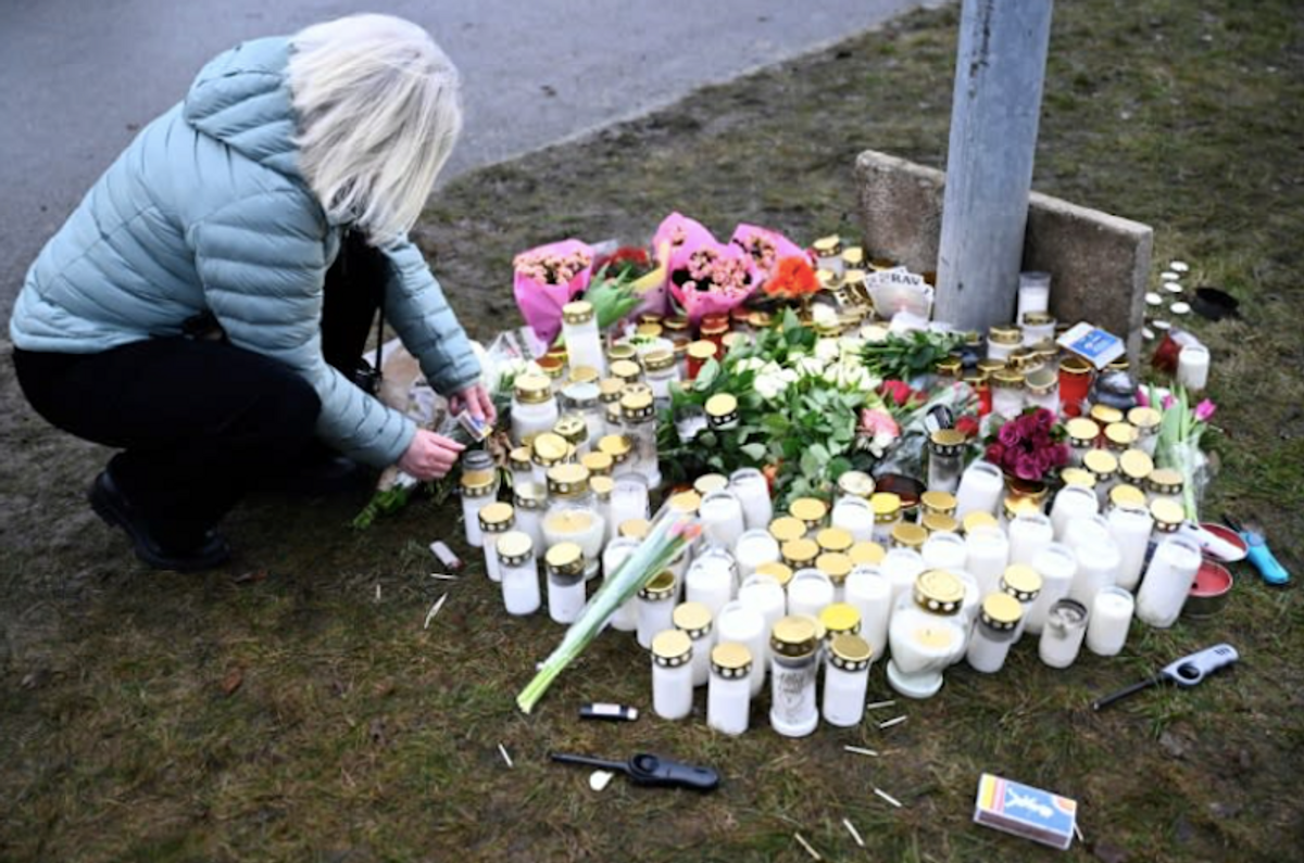 Swedish king leads mourning after school massacre
