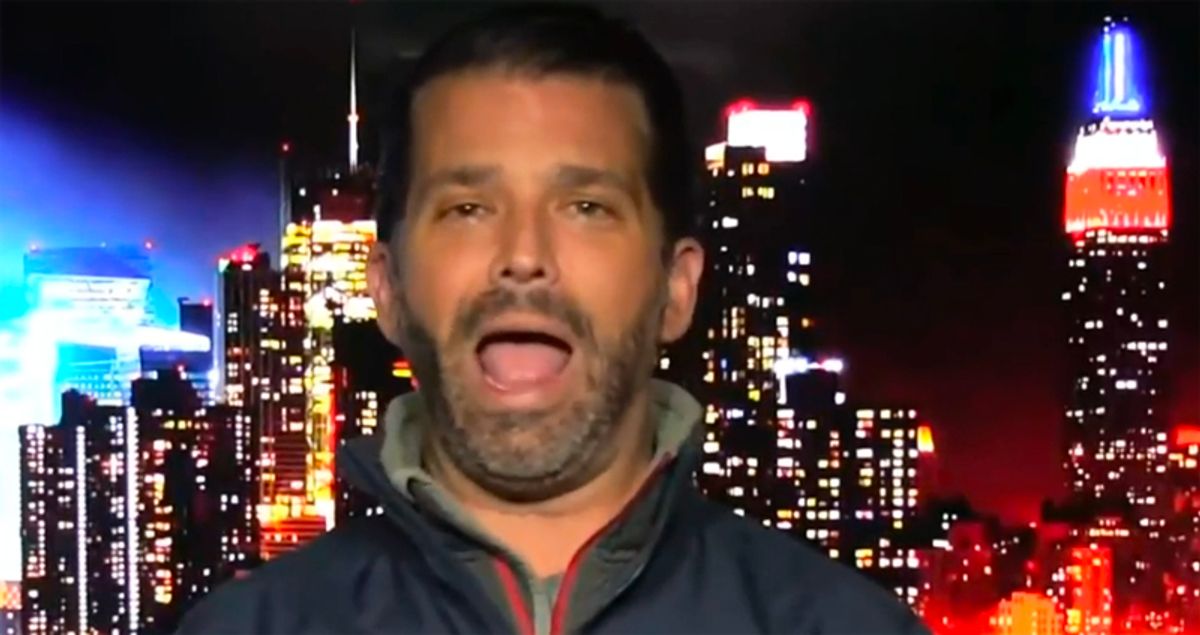 Donald Trump Jr. bizarrely boasts about his father's conduct after the 2020 election