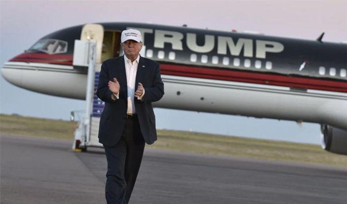 Trump's jet sits next to Russian government plane for two days in 'isolated' area: report