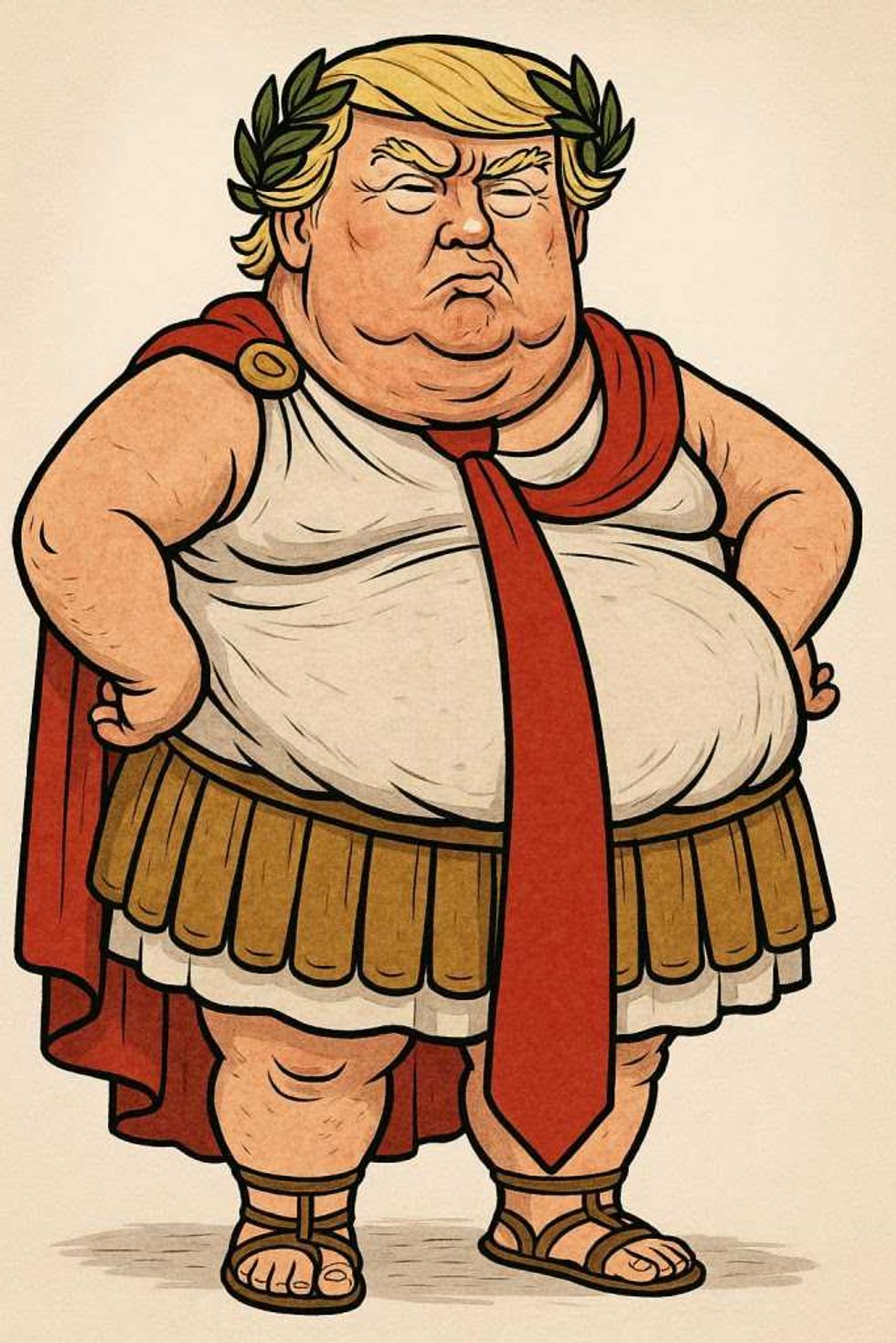 Trump as Caesar.