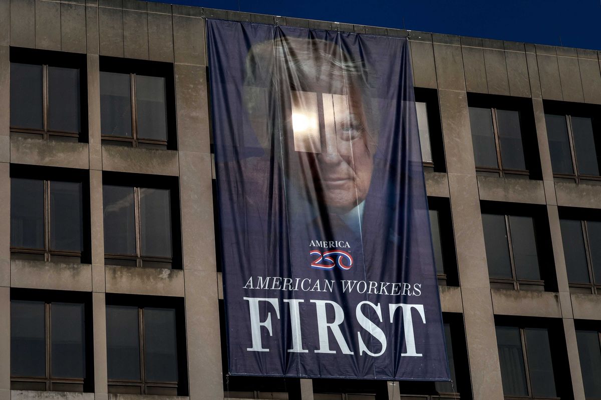 Trump banner