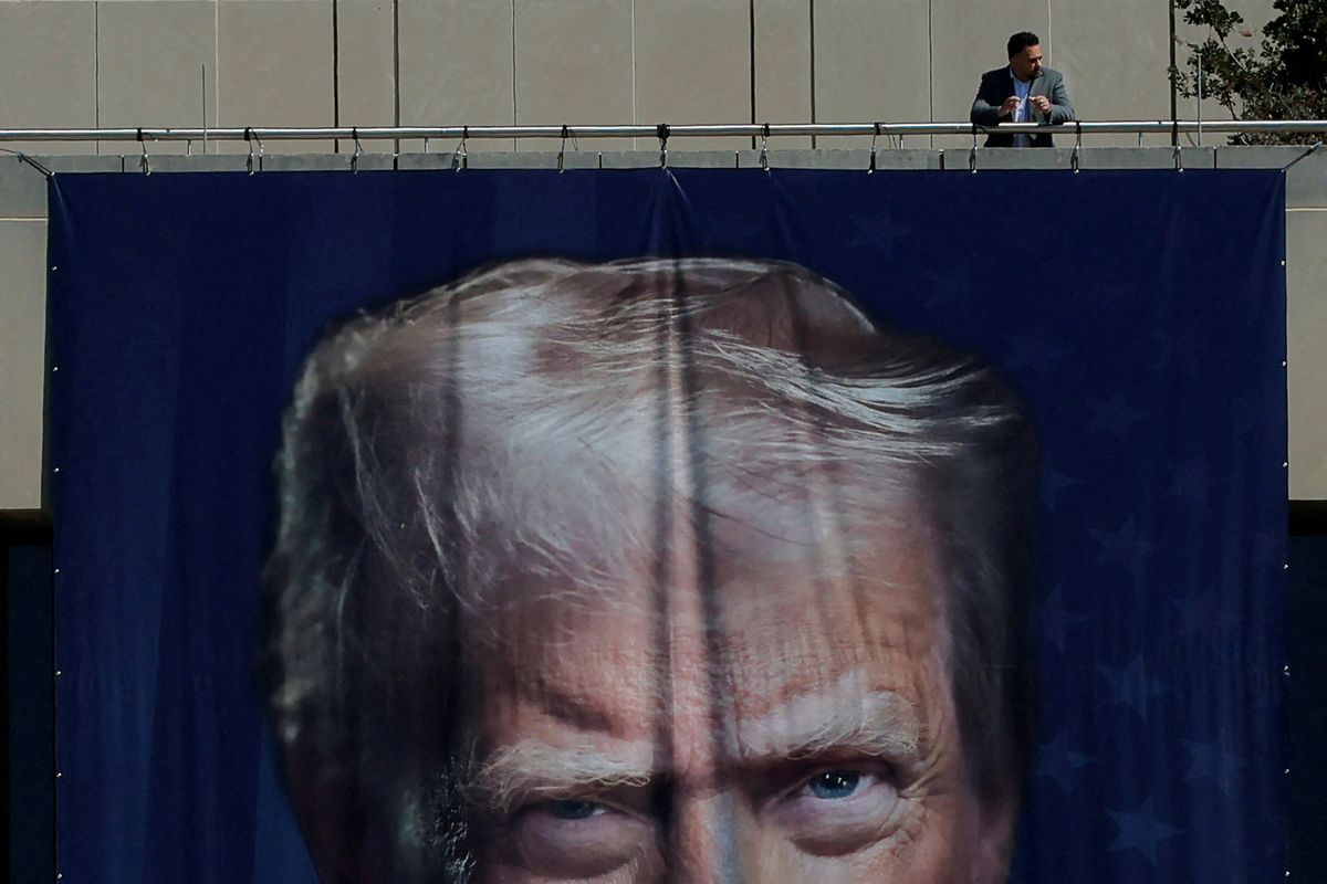 Trump banner