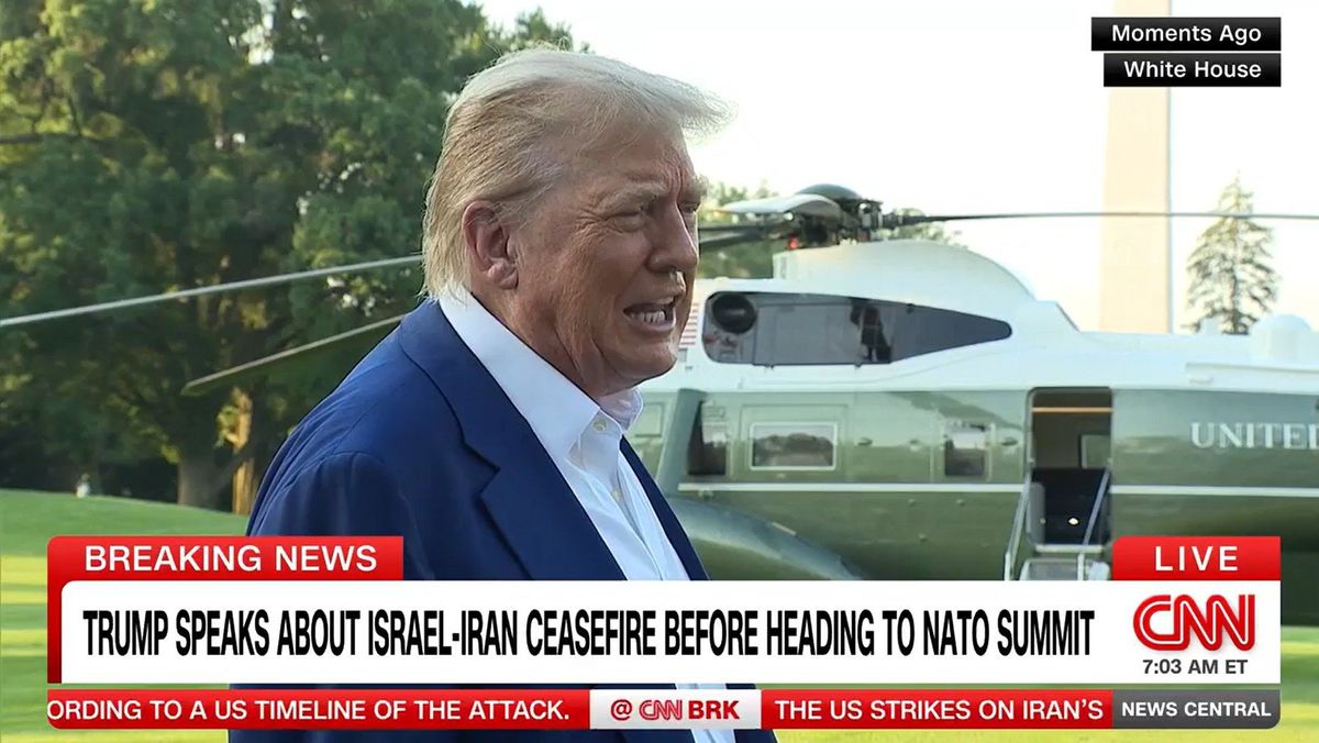 Curse-filled Trump attack aired live as fury catches TV networks by surprise