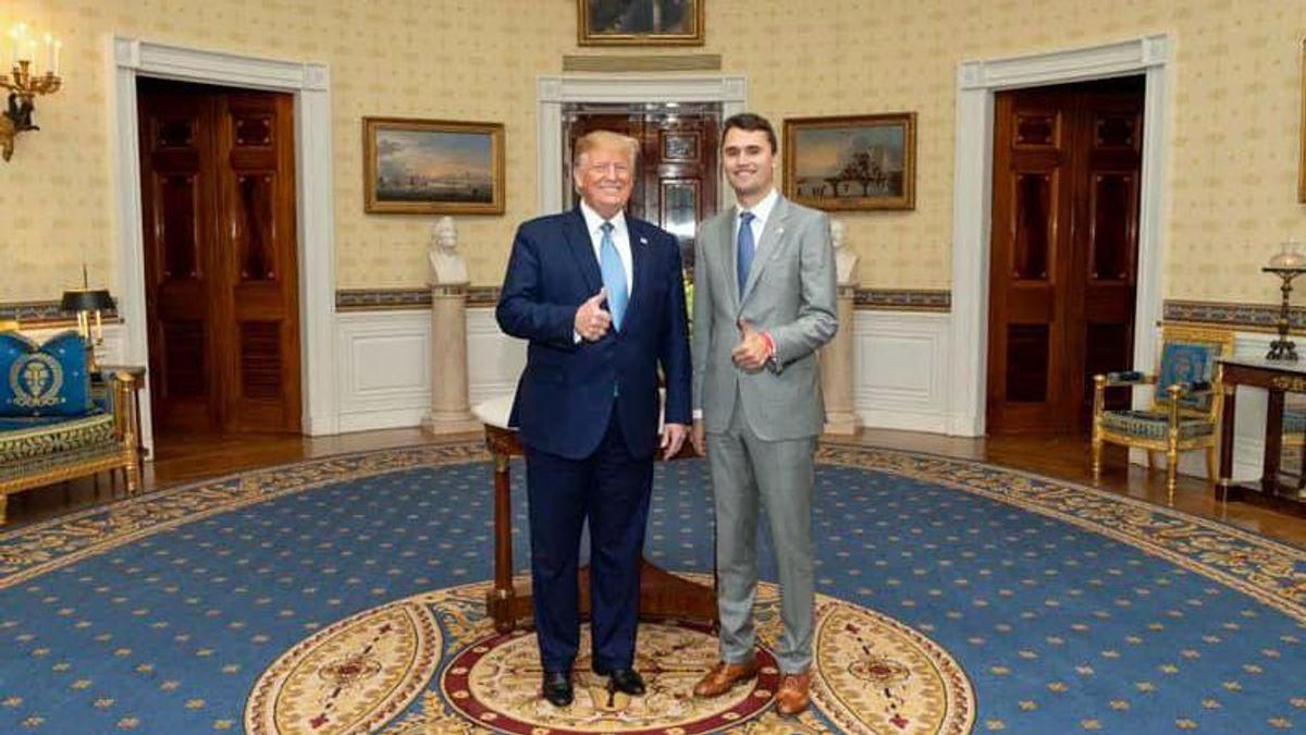 ​Charlie Kirk worries aloud that an insurrection charge could stop Trump in 2024