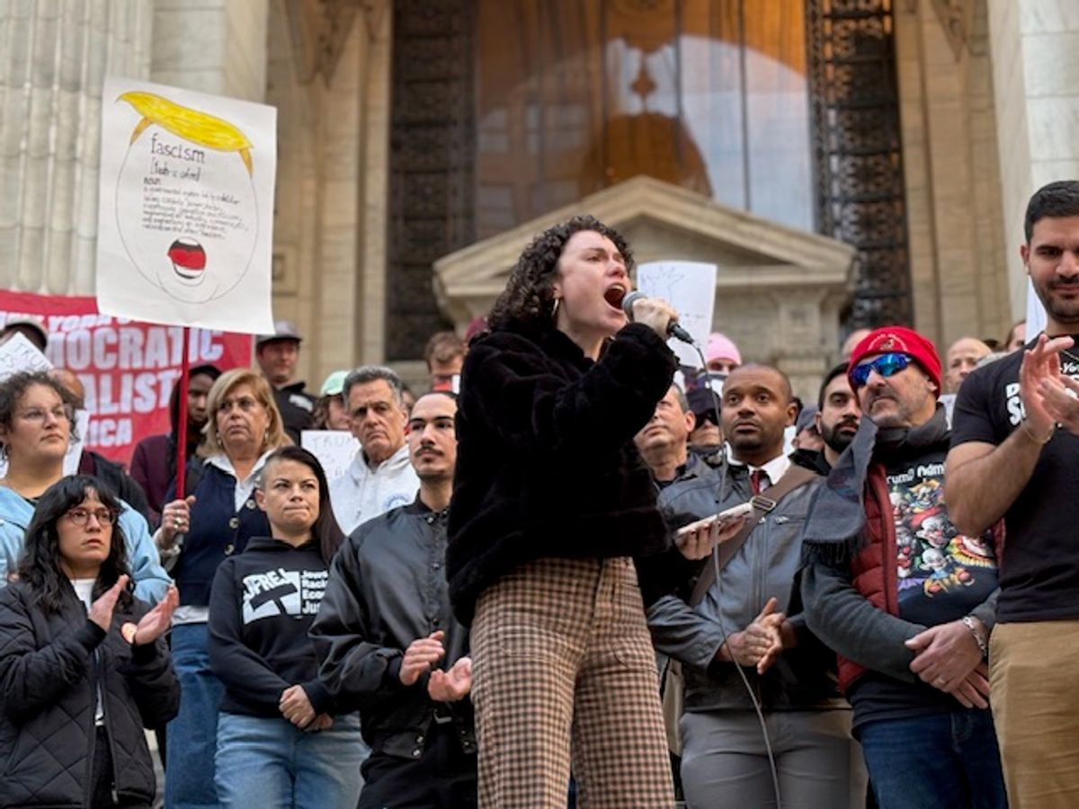 'His fascism is not welcome!' Passionate NYC protesters condemn Donald Trump