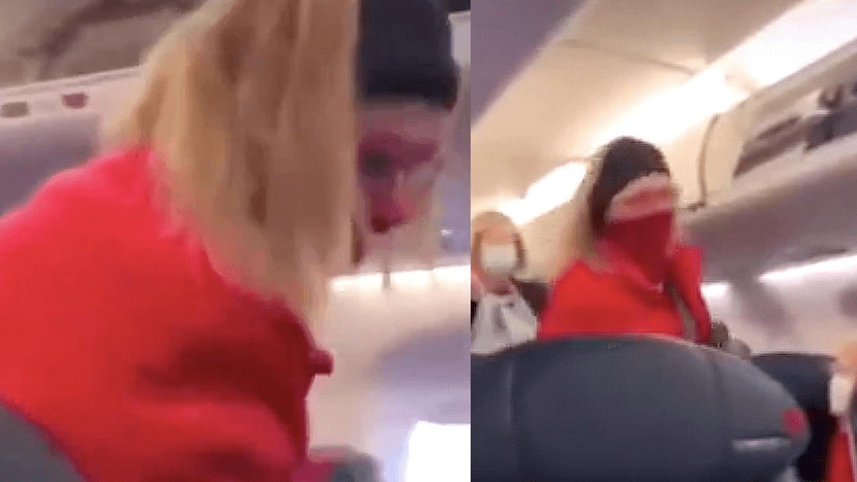 'Get off the plane': Passengers shout down Trump rioters as they're thrown off flight home