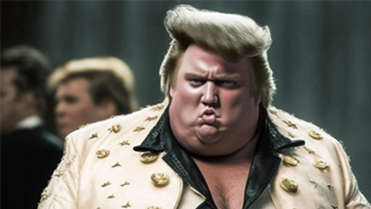 Trump Fat Elvis