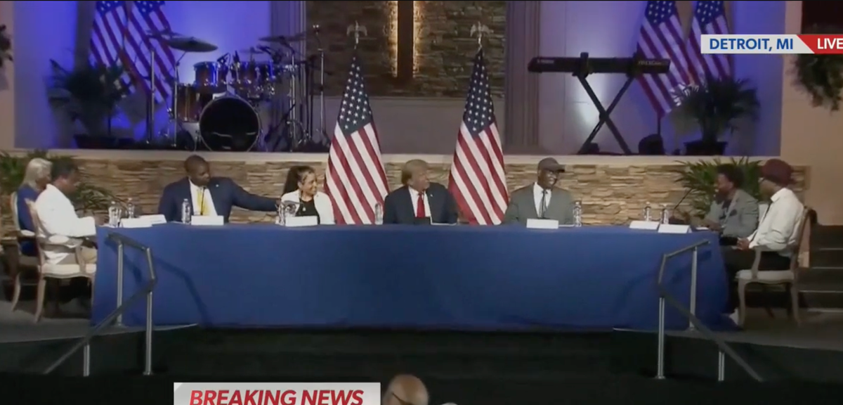 'Where's Lorenzo?' Trump brags of meeting Black pastor — but doesn't know he's beside him