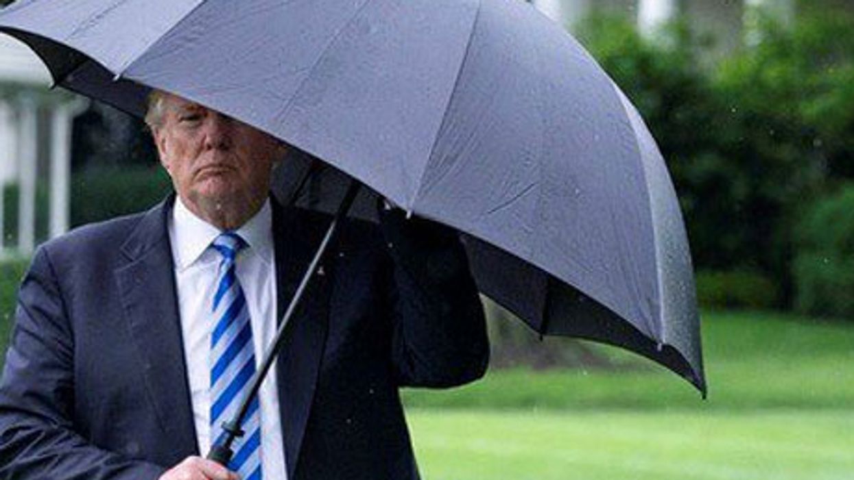 MAGA boos Dr. Oz as rain turns Trump rally into muddy mess
