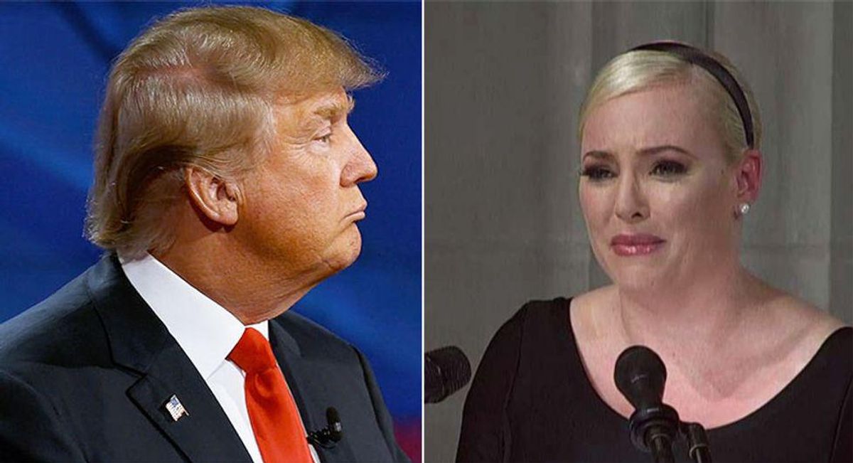 Trump refused to apologize to Meghan McCain for mocking her dad’s war injuries in ‘bizarre’ phone call: new book