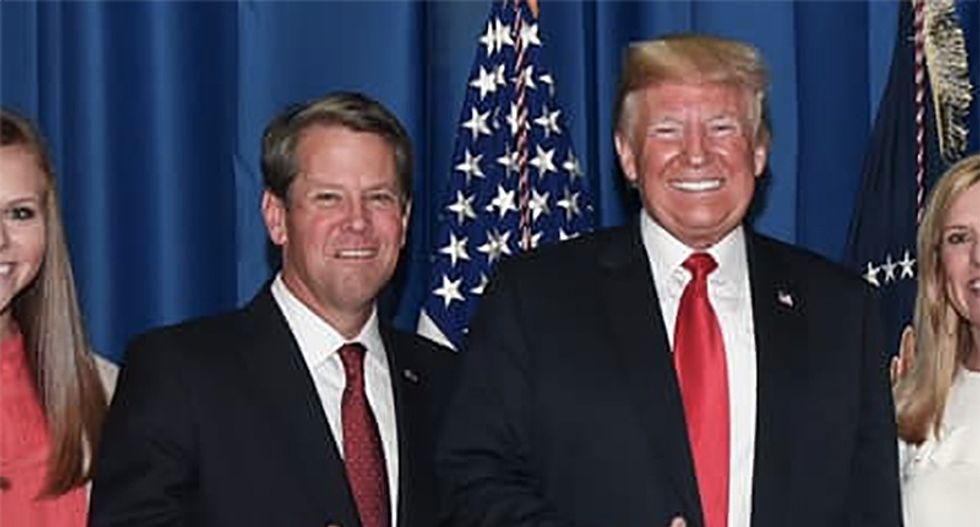 Trump welcomes Stacey Abrams to Georgia governor's race by trashing GOP incumbent Brian Kemp