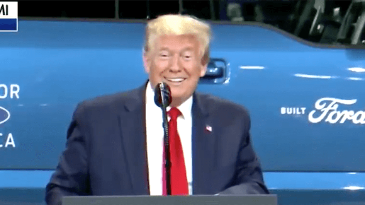 Trump caught on camera joking around with famous golfers day after his supporters' deadly Capitol riots
