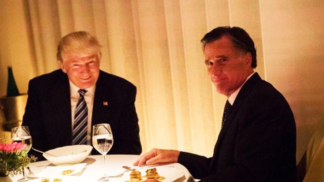Mitt Romney bows to Trump — because that's what Republicans do