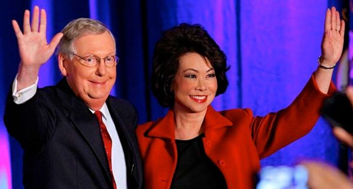 How Elaine Chao used her Trump cabinet post to help her family make millions
