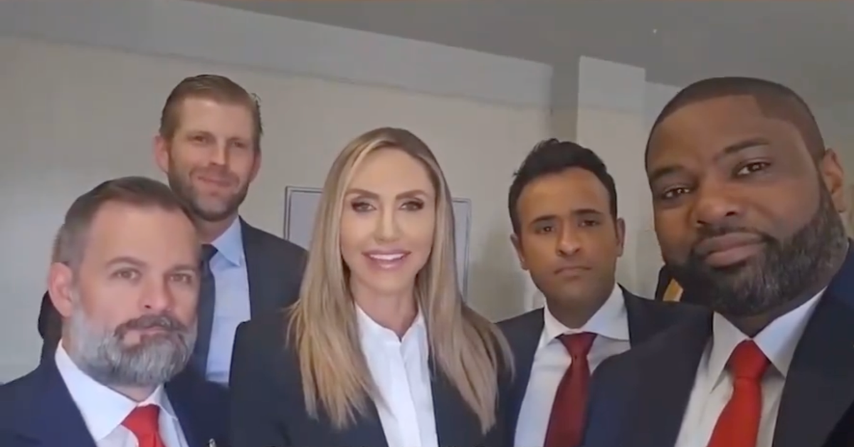 'Grifting': Trump kin and allies film low-quality fundraising plea from inside courthouse
