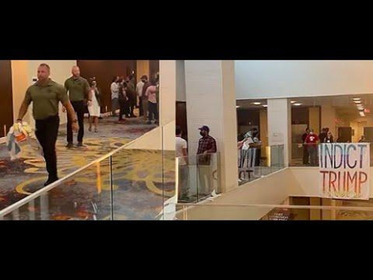 Exclusive: Hired 'goons' assaulted SEIU conference attendees at the same hotel as Trump's speech