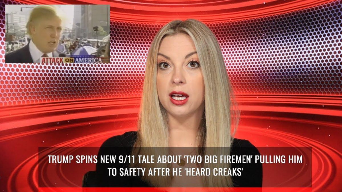 Trump spins new 9/11 tale about 'two big firemen' pulling him to safety after he 'heard creaks'