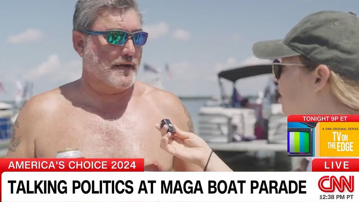 MAGA boat parader complaining about economy yells at CNN reporter for noting he owns boat