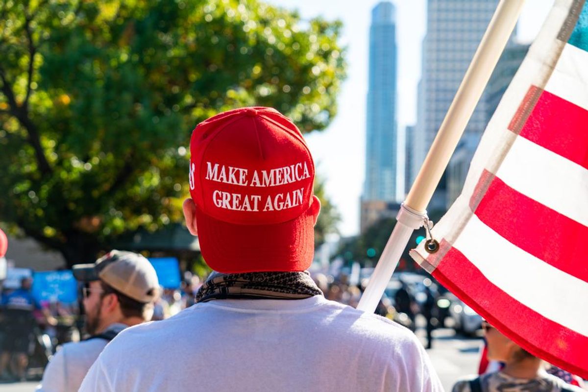MAGA vandal done in by leaving pro-Trump sticker as calling card at crime scene