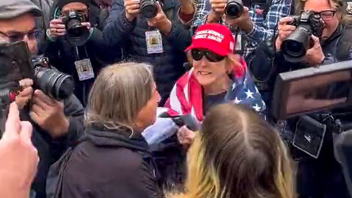 'Very ugly': MAGA supporter violently clashes with anti-Trump protesters outside courthouse