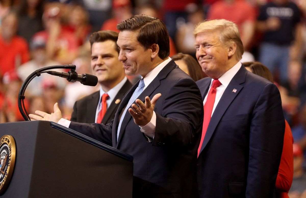 Here's how Trump is trying to shake DeSantis out of the race before it officially begins