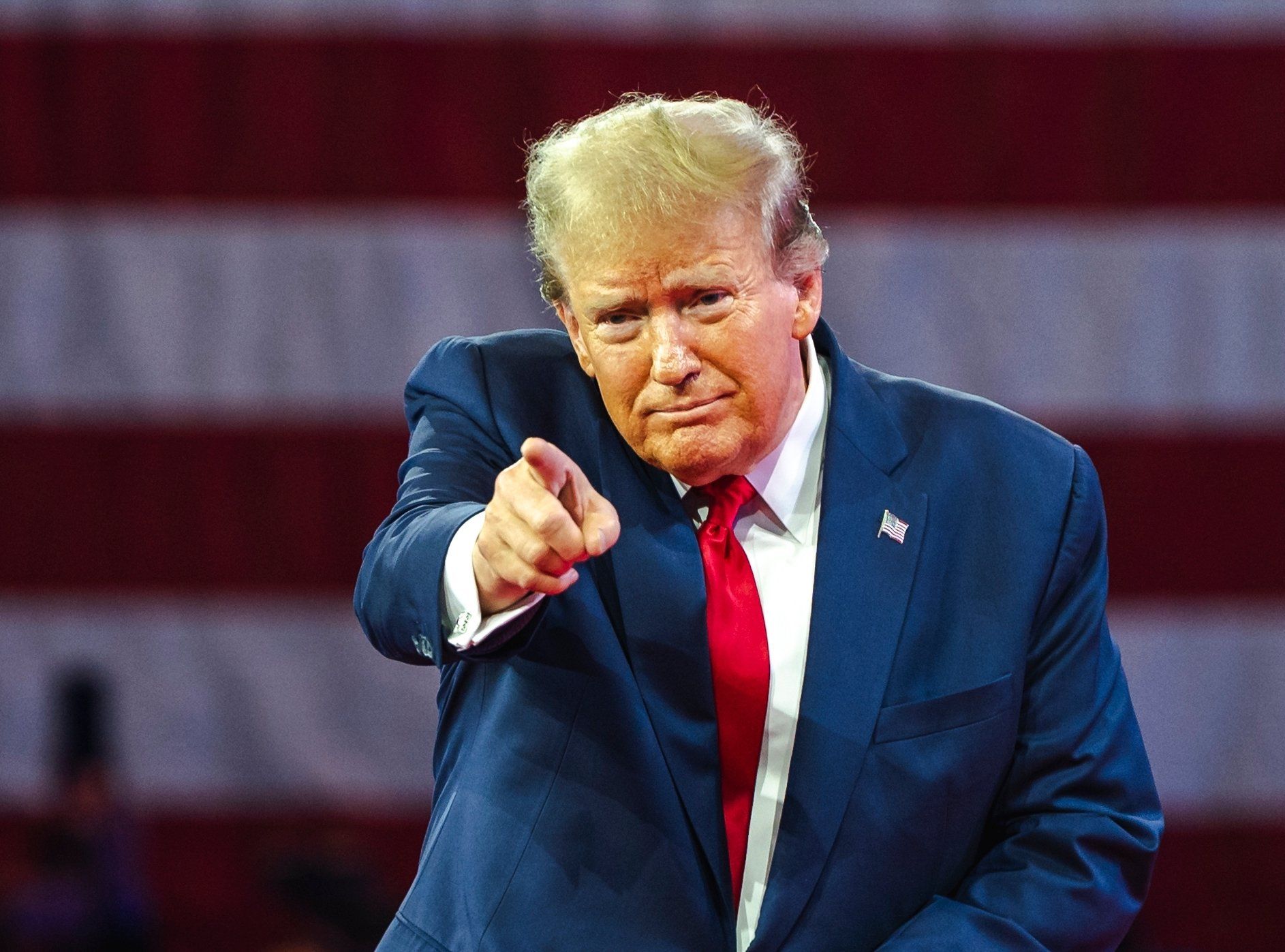 Donald Trump points
