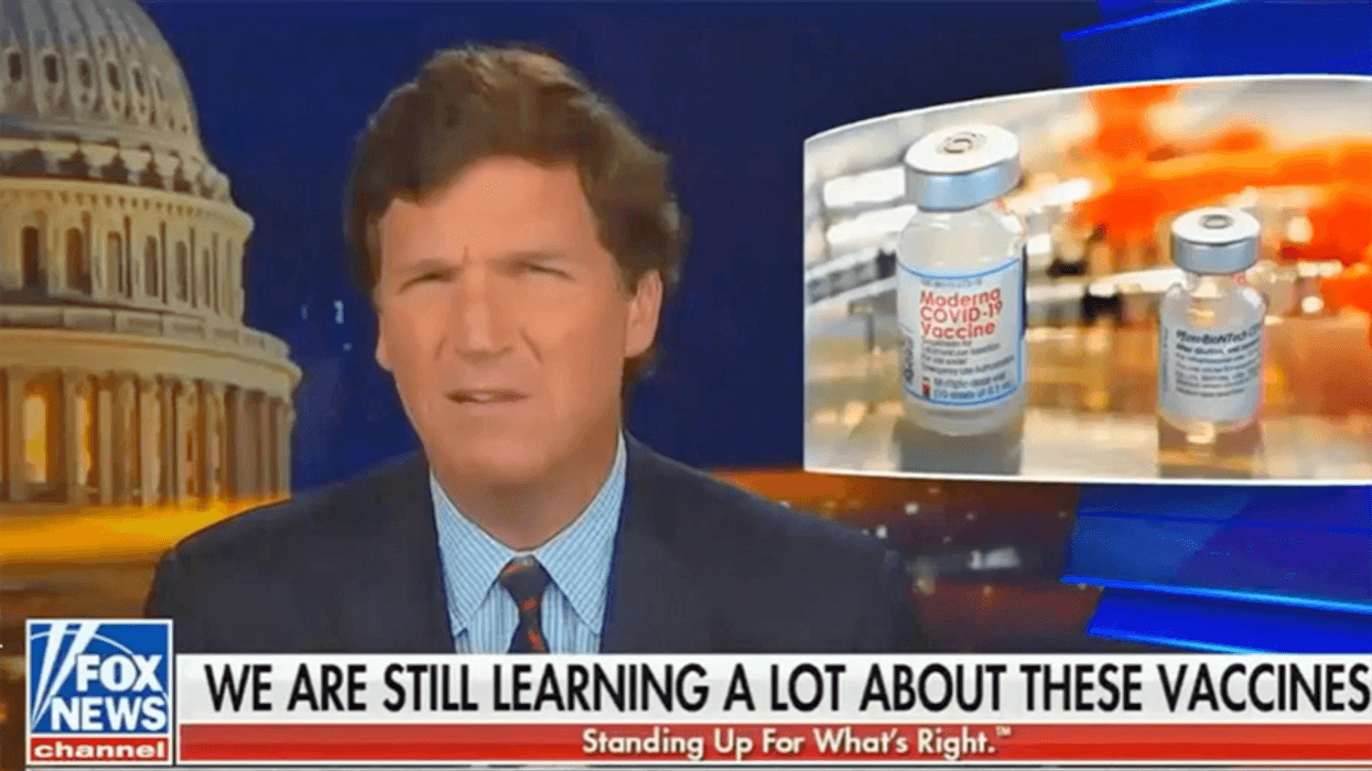 Fox News ripped for ‘dangerous propaganda’ as Tucker Carlson undermines vaccines