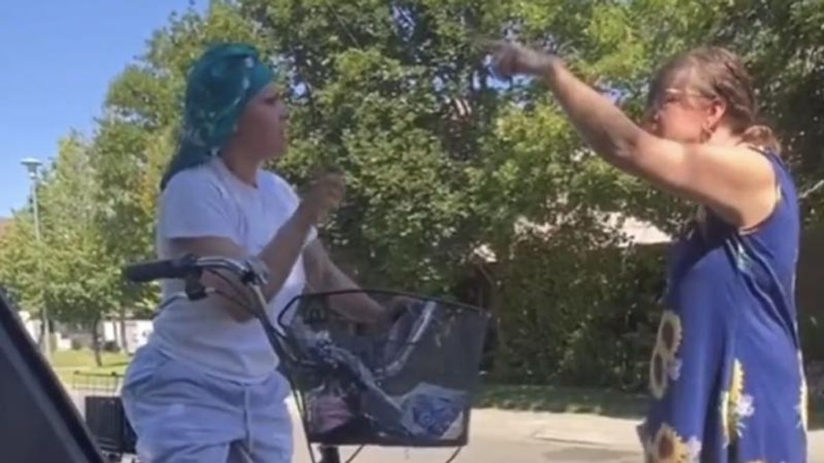 WATCH: White woman accuses Black neighbor of 'dealing drugs' as she delivers hair care products to a customer