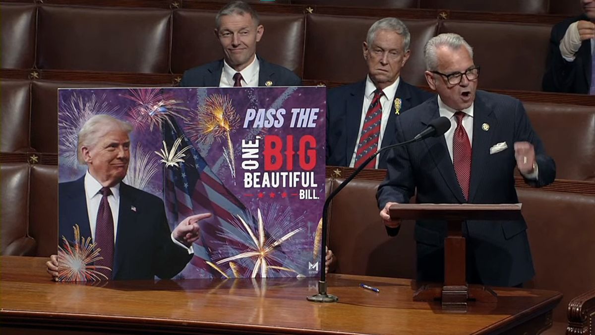 ‘Cult much?’ MAGA lawmaker ridiculed on House floor for pro-Trump poster
