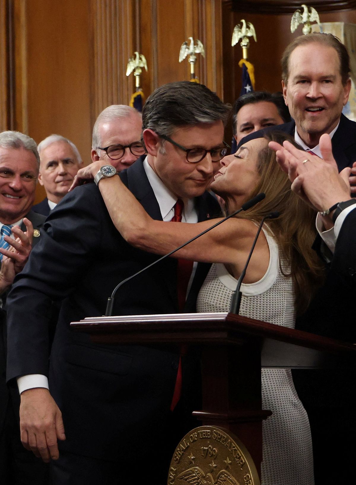 GOP holdouts caved after getting a sneak peek at Trump's coming executive orders