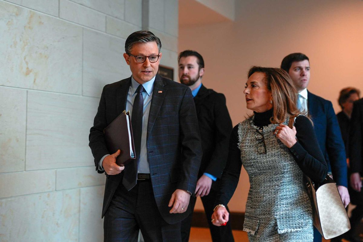 Desperate Mike Johnson begs Republican to stick around as majority hangs by a thread