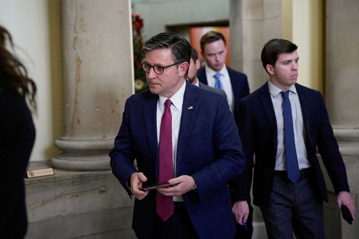 Mike Johnson ducks reporters on Trump's Reiner attack: 'I don't do ongoing commentary!'