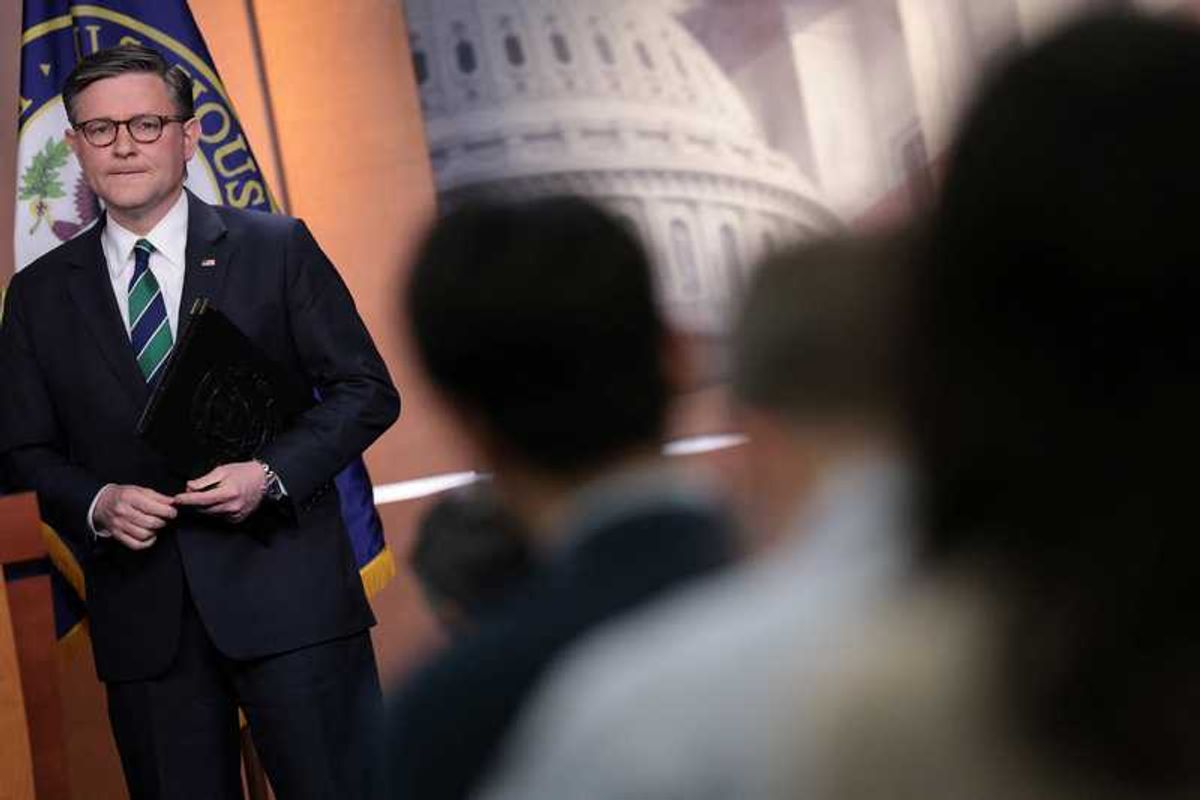 'Hollow canard': Firestorm as Mike Johnson fails to name even one instance of voter fraud