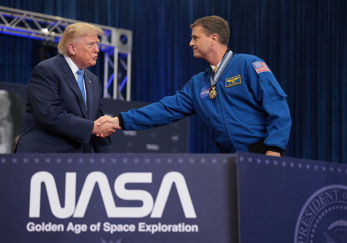 Trump tells NASA 'space' is what 'we have genetically' in puzzling speech to astronauts