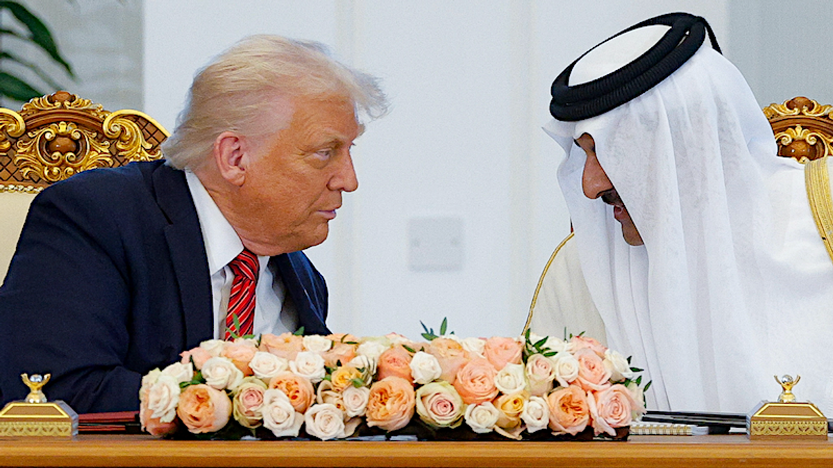Trump's Middle East schmooze fest interrupted as ally hurls 'terrorists' accusation