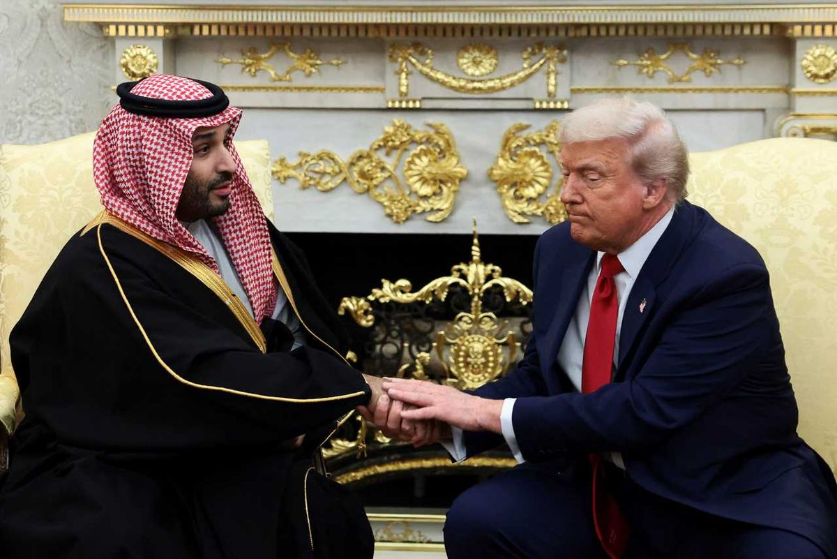 Trump defends Saudi prince as reporter asks about 'brutal murder': 'Embarrass our guest!'