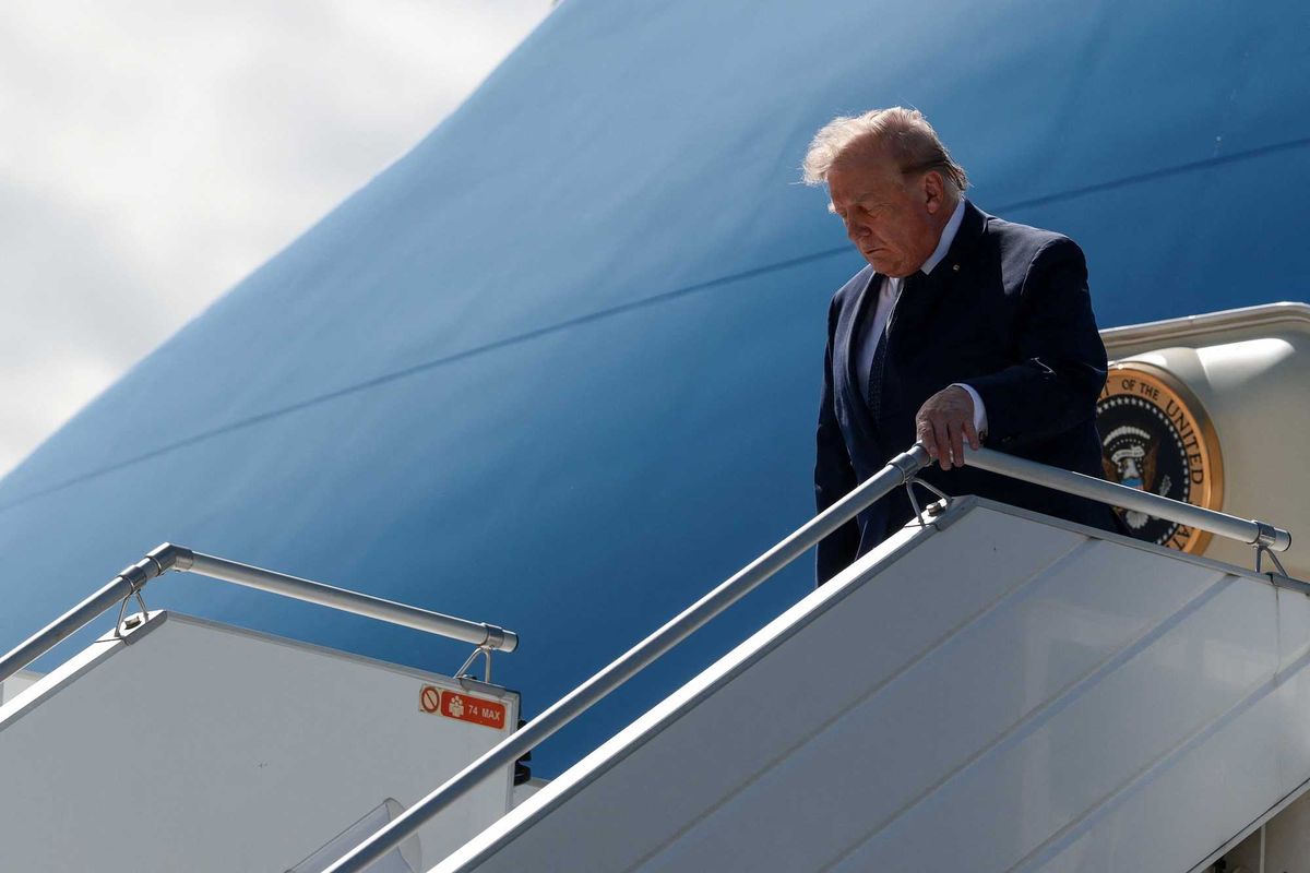 Bronze-free Trump's 'startling' appearance at the G7 gave the game away: analysis