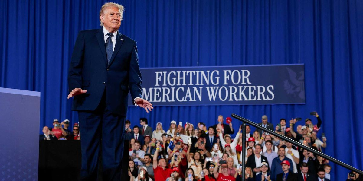 'Don't hurt him!' Trump taunts crowd as he's repeatedly interrupted by protesters