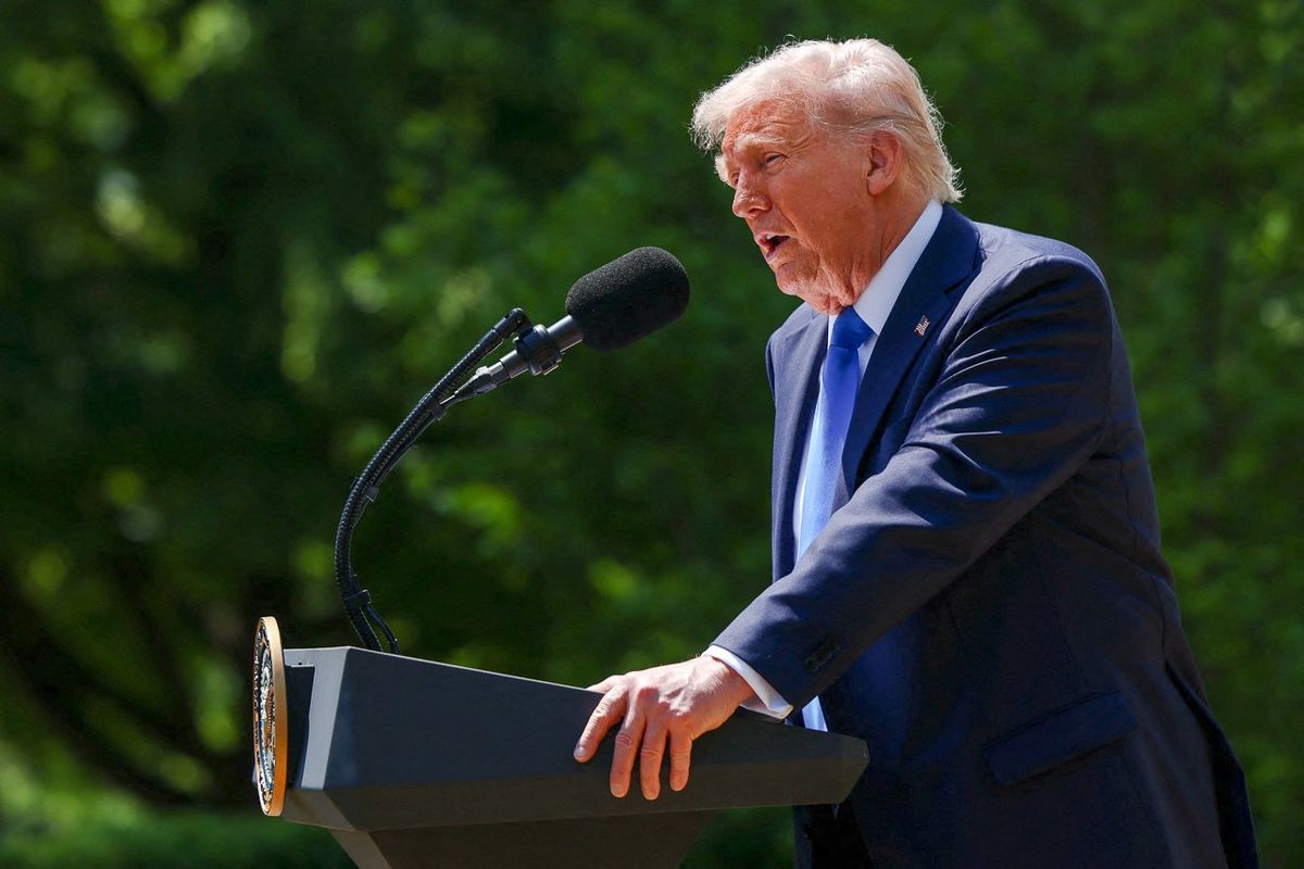 Trump says tax cuts 'part of the religion' at National Day of Prayer event