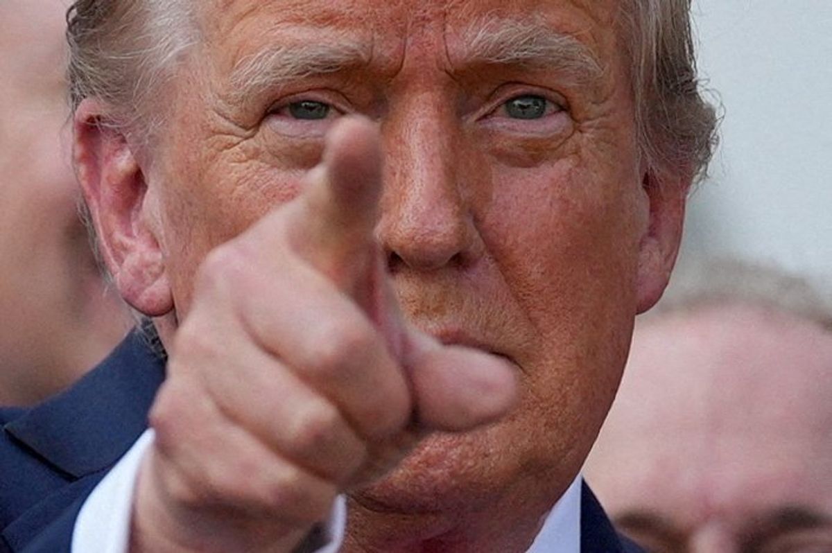 Rapid-fire Trump social barrage spreads yet another conspiracy theory: 'I believe in Q'