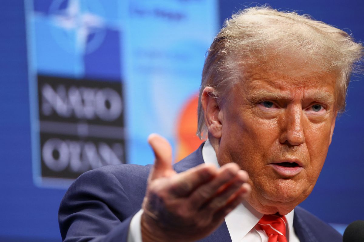 Trump spirals off-script as NATO press event turns to presidential brag session