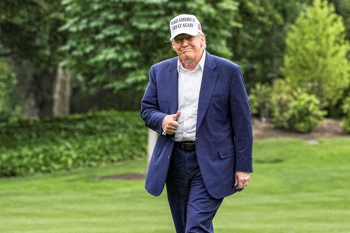 'I have everything': Trump uses Memorial Day speech to brag 'God' favors him