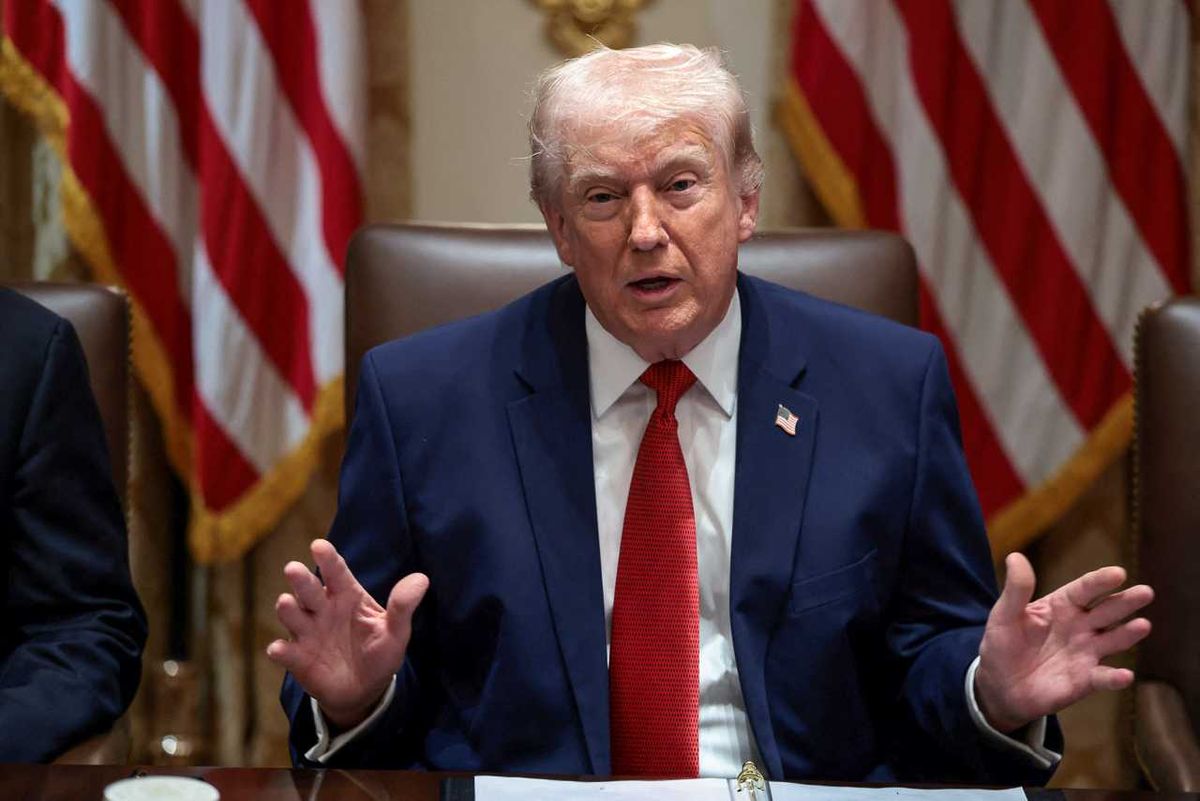 'Because I'm president': Trump struggles to defend casting a mail-in ballot