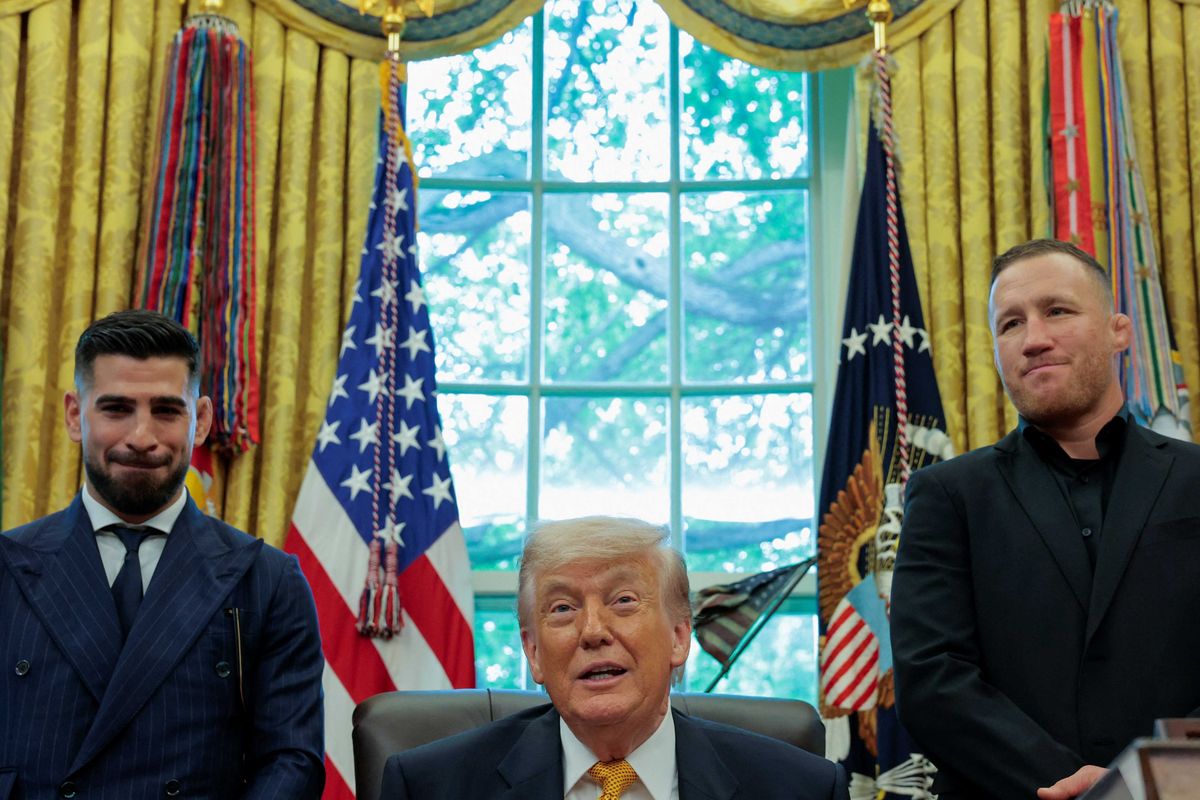 Trump seeks UFC fighter's approval on Iran war: 'We're in good shape, right?'