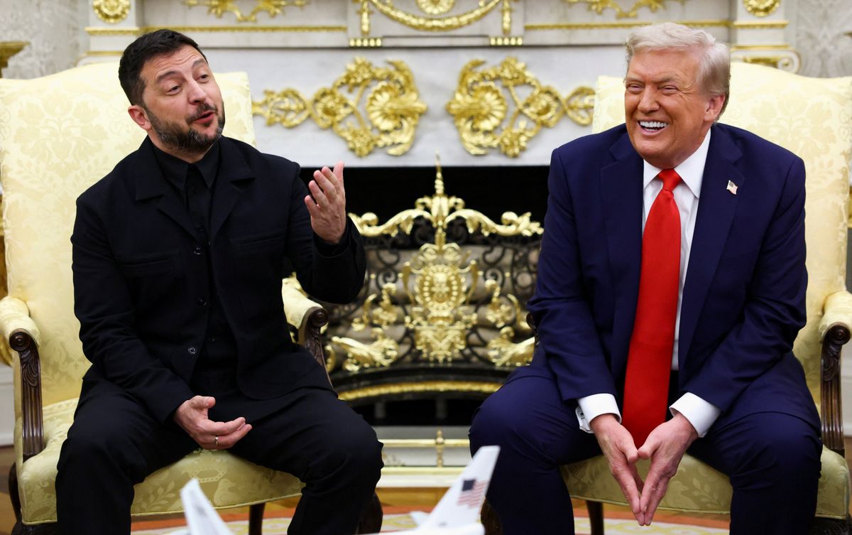 White House appears to hide Trump's swollen ankles during meeting with Zelenskyy: report