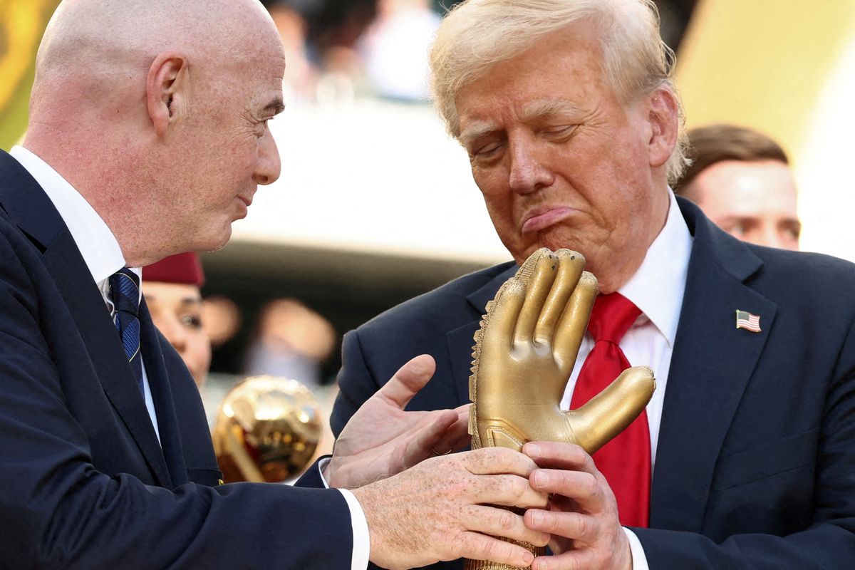 ‘Beyond parody’: Trump roasted for taking home FIFA trophy as team gets replica