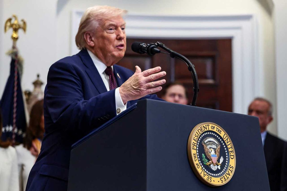 Trump invents reason to avoid questions as DOJ defies Epstein law: 'Don't want to soil it'
